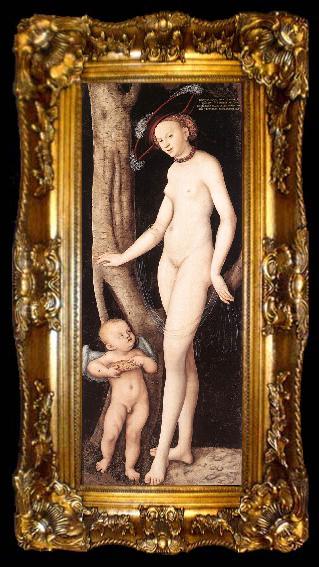 framed  CRANACH, Lucas the Elder Venus and Cupid with a Honeycomb dfg, ta009-2